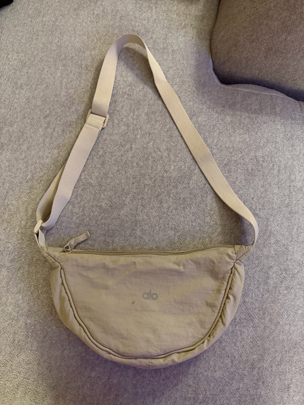 ALO Yoga Beige Crossbody Sling Bag